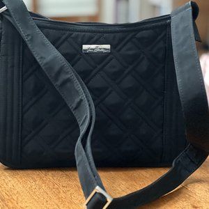 Like New Black Microfiber Vera Bradley Crossbody or Shoulder Bag